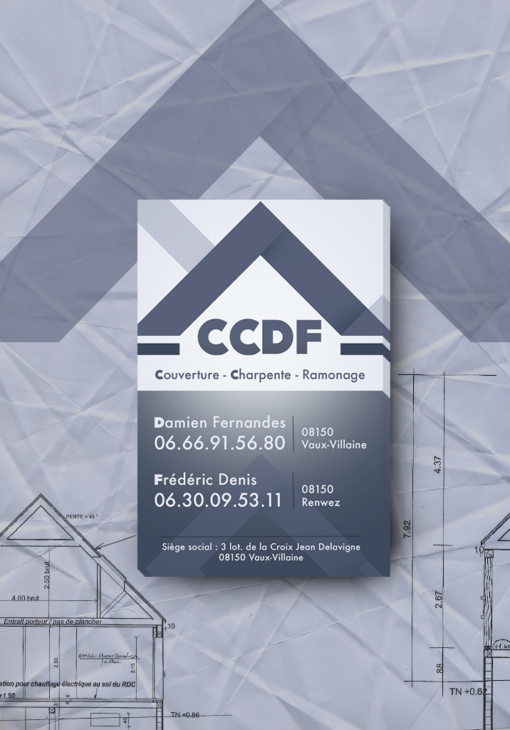 Réalisation de la carte de visite pour la société CCFD.