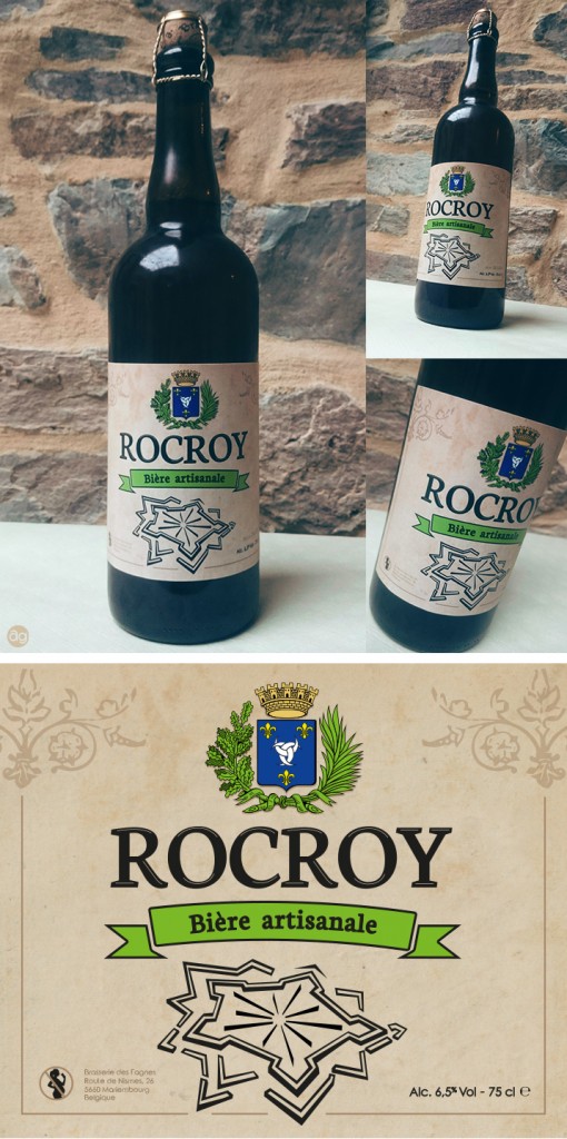 Étiquette de la bière de Rocroy